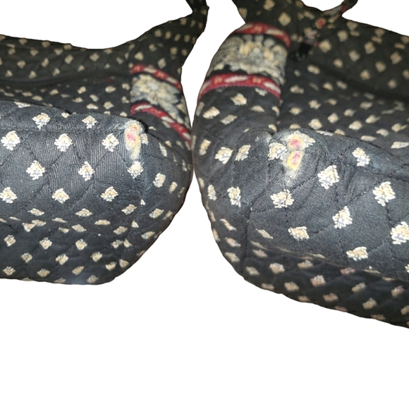 Vera Bradley Vintage Quilted Floral Retired Classic Black Shoulder Crossbody Bag - Picture 13 of 16